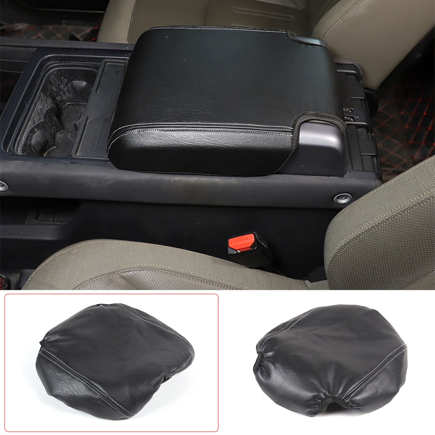 2020-2023 Center Console Armrest Leather Protective Cover Trim for Land Rover for Defender 110