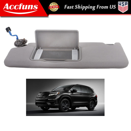 Sun Visor Driver Left Side Gray Plastic Strip Illumination Applicable to 2017-2021 for Honda Pilot- n