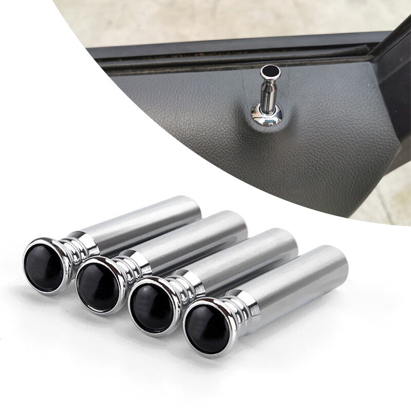 4-Piece Aluminum Alloy Car Door Handle Lock Lift Bolt Trim Interior Kit n