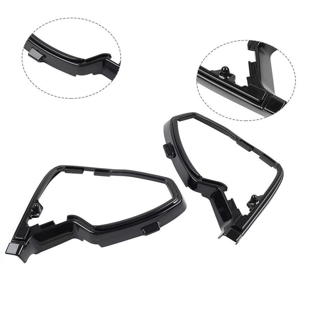 Black Mirror Mount Cover Base Trim for Honda Goldwing 1500 GL1500SE GL1500I