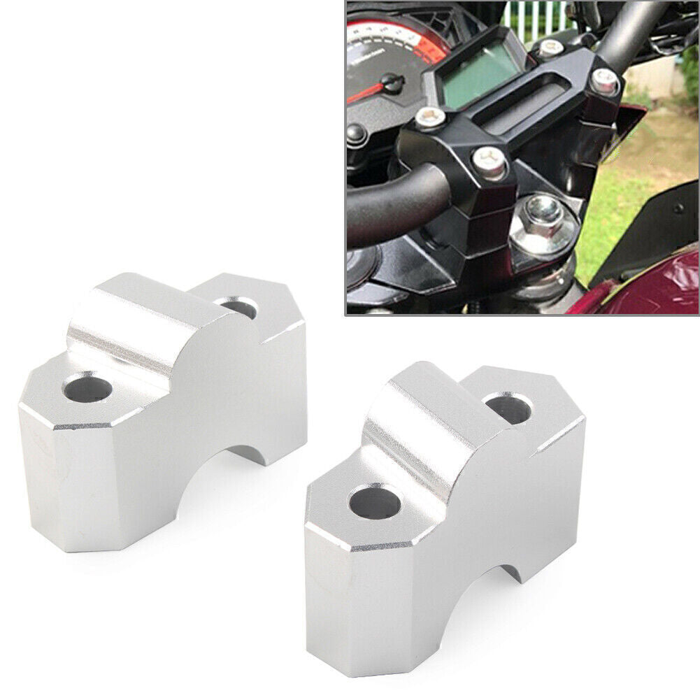 Handlebar Riser Clamp Fit for Kawasaki Z750 2004-12 Z1000 2003-16 Chrome Motorcycle Q