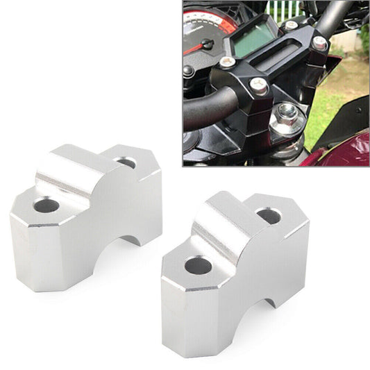 Handlebar Riser Clamp Fit for Kawasaki Z750 2004-12 Z1000 2003-16 Chrome Motorcycle Q