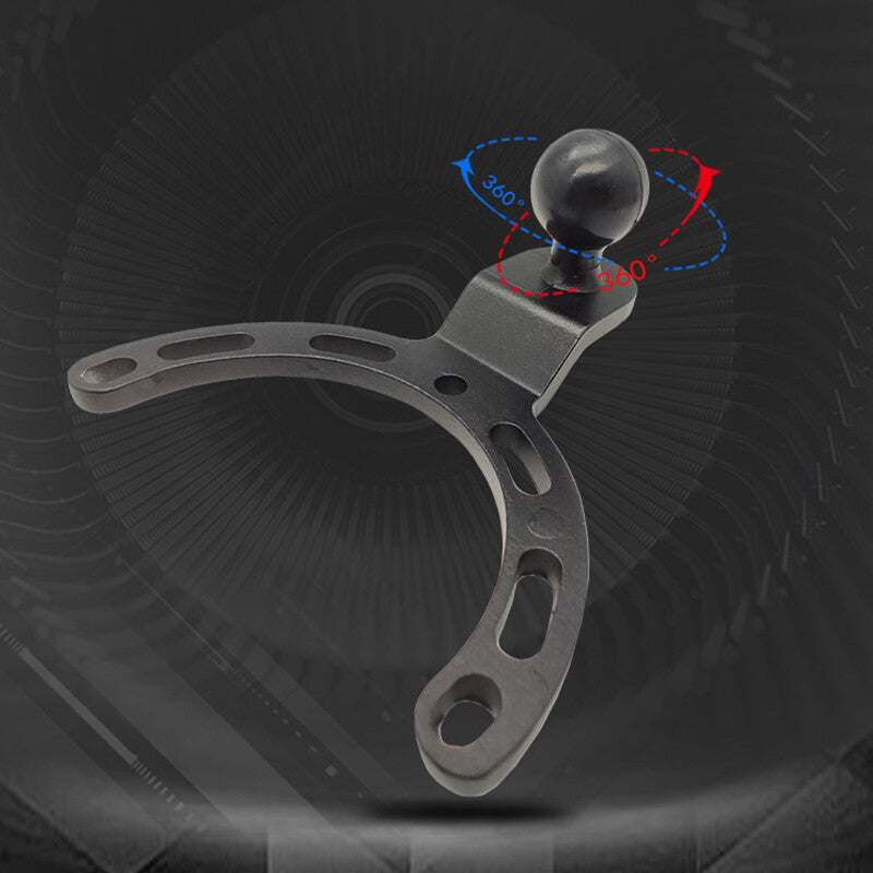 Motorcycle and bicycle small fuel tank mounting bracket connector for mobile phone camera mounting - n
