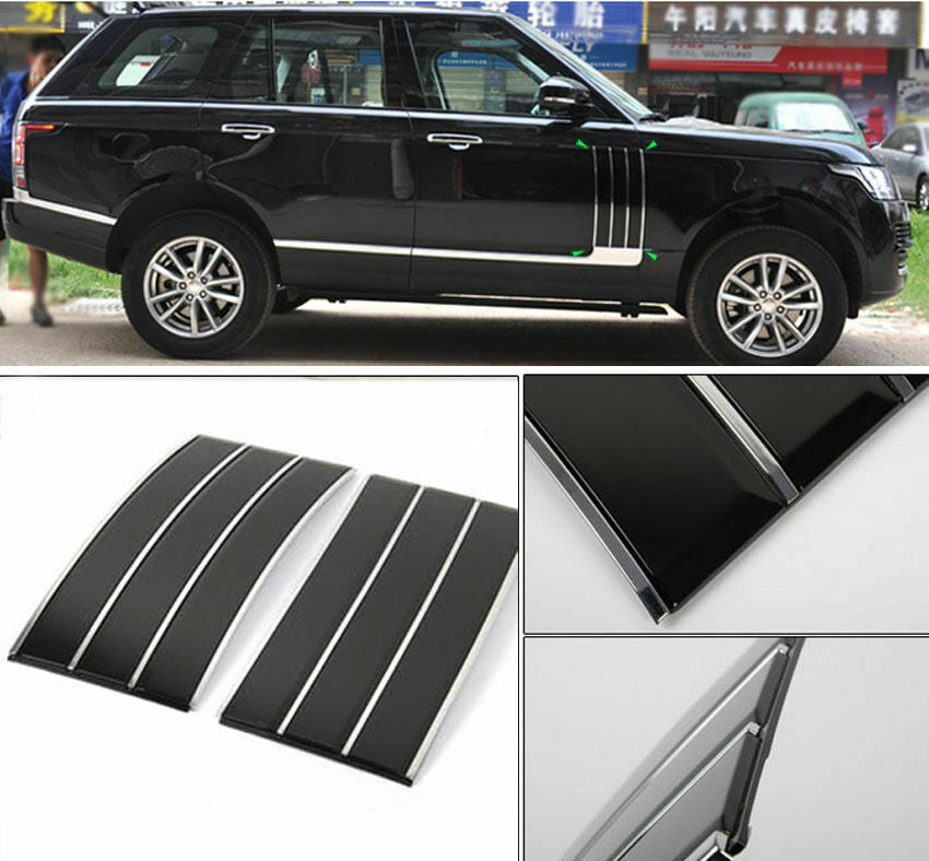 Door Side Fender Vents Molding Cover Trim for Range Rover Vogue L405 13-22 Black