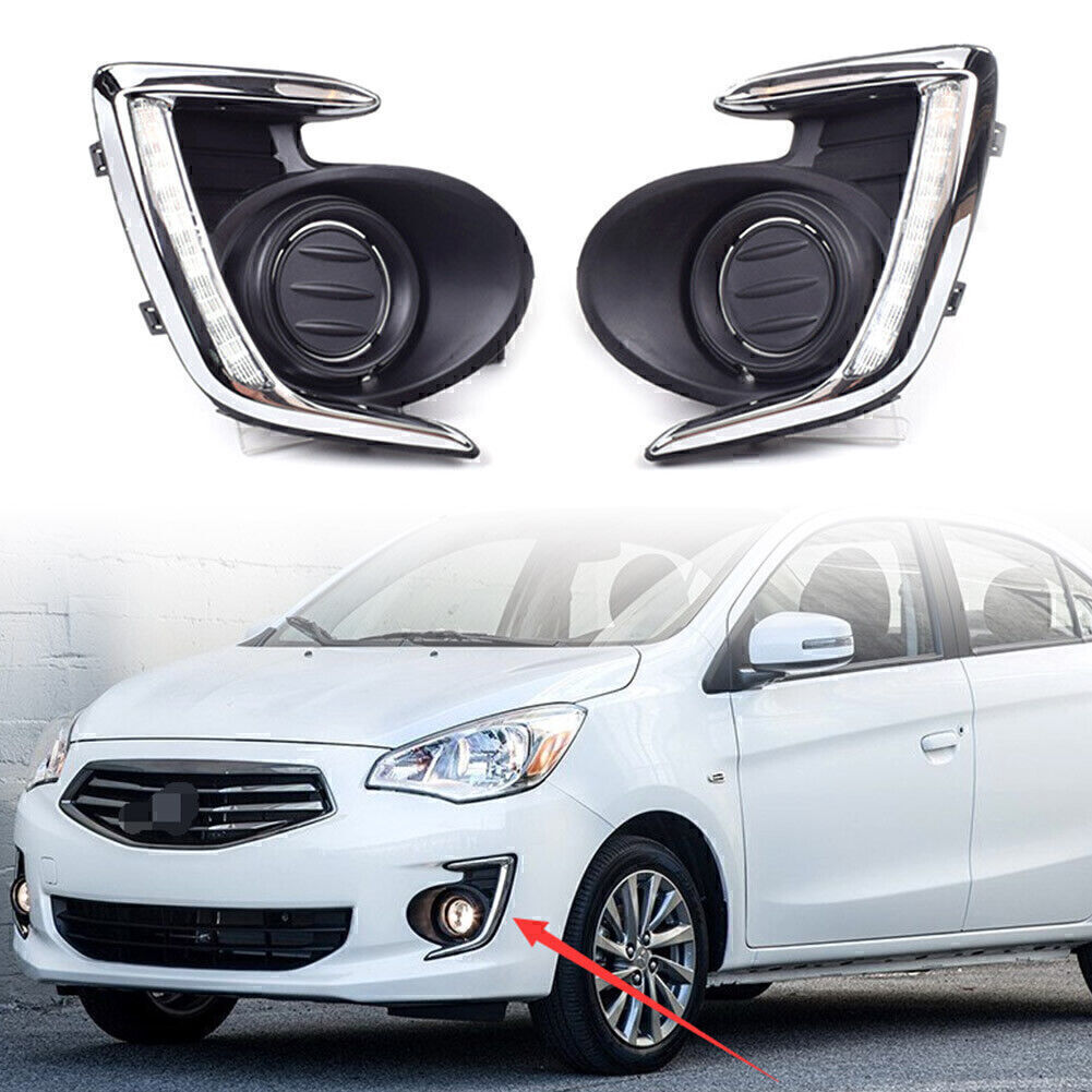 DRL LED Daytime Running Light Lamp Fit for Mitsubishi Attrage/Mirage G4 2012-2015 13 Q