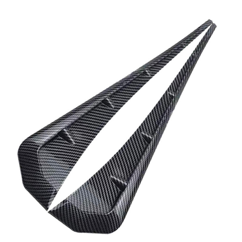 1 Pair Car Carbon fiber Side Air Vent Cover Trim Modified Fender Gills Sticker