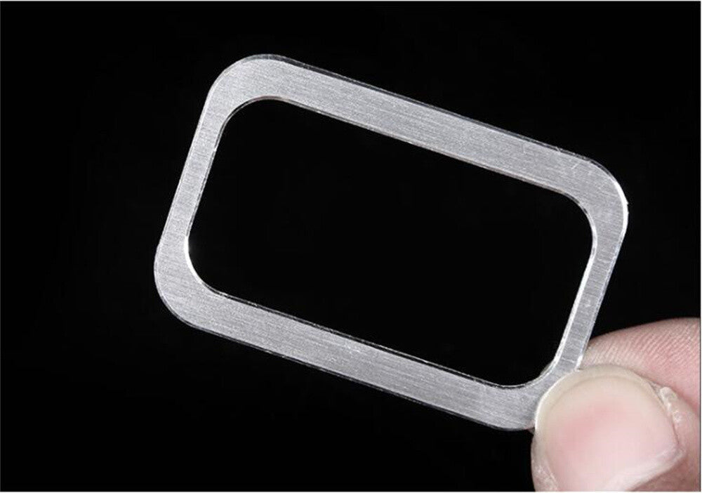 Alloy Silver Door Tailgate Switch Button Cover for Benz C GLC Class W205 2015-21