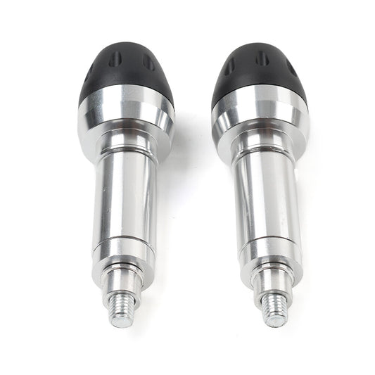 Silver 8MM 10MM Motorcycle Exhaust Frame Slider Crash Falling Protector