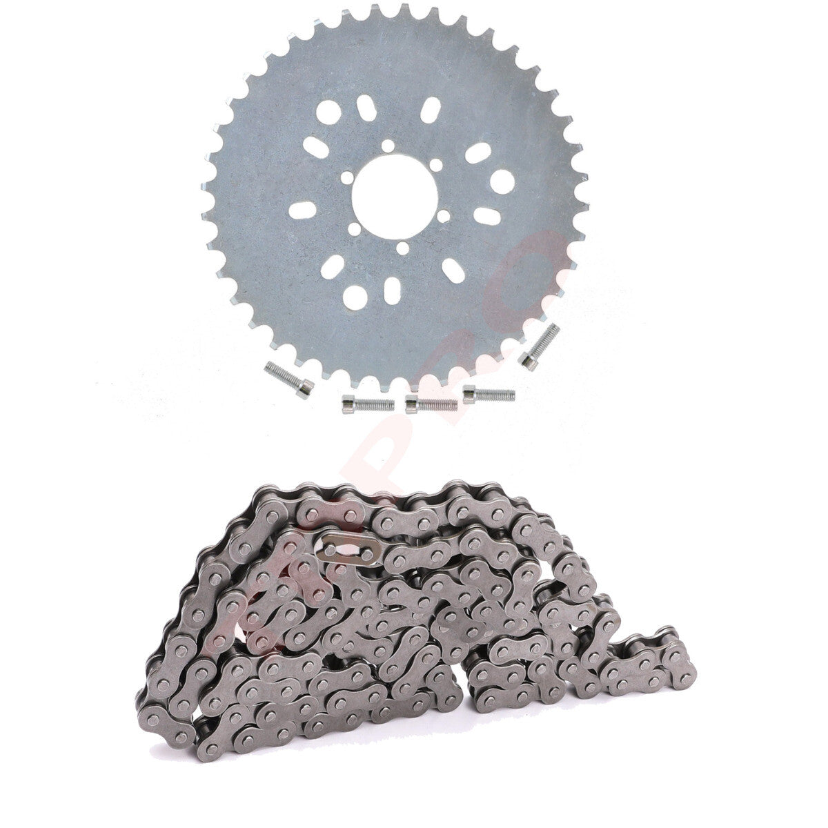 415 chain and 40T sprocket are suitable for 2-stroke 49cc, 66cc, and 80cc electric bicycles.