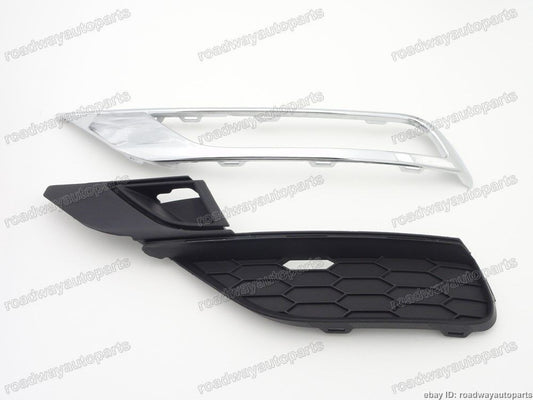 Left Fog Light Lamp Cover w/Chrome Bezel for Honda CRV CR-V UK Version 2015-16