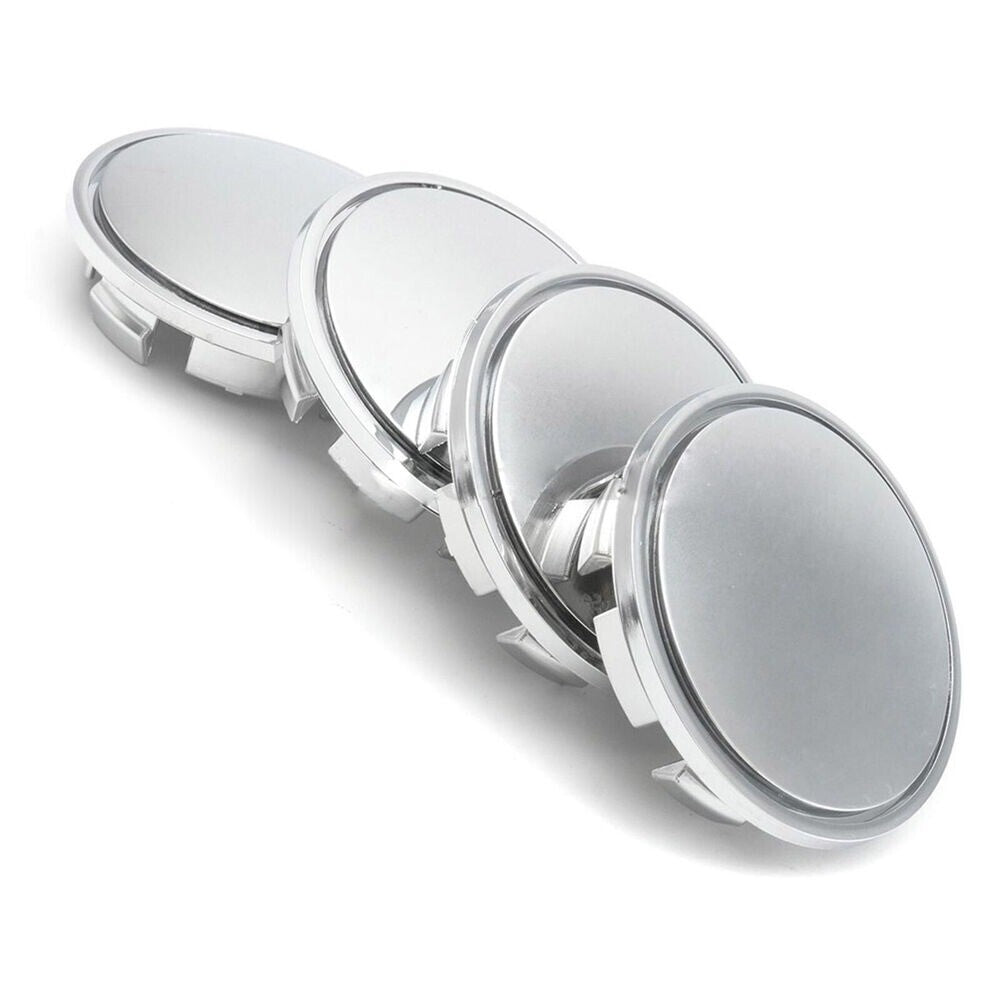 4Pcs Chrome Car Wheel Center Caps Tyre Rim Hub Cap Cover ABS Plastic Replacement n
