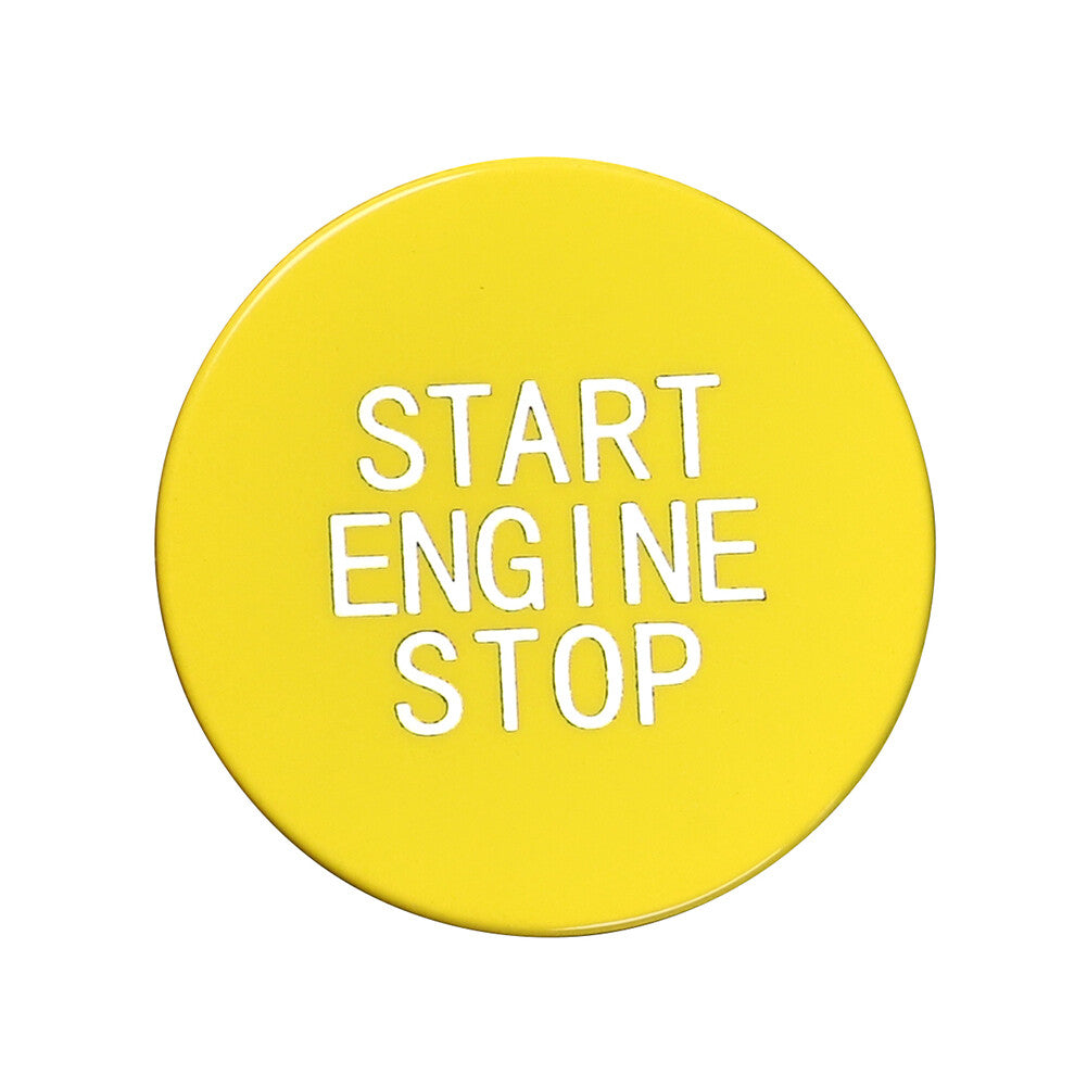 Yellow Car Engine Start Stop Button Switch Cover Trim for BMW 3 8 X Series