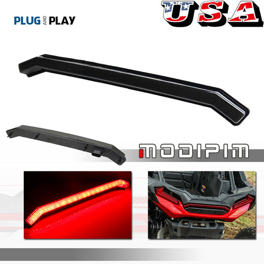 Smoked UTV rear LED center taillights suitable for 2018-22 RZR RS1 TURBO Sportsman 1000 XP Q