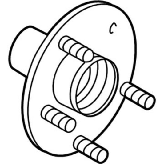 Parts HUB-25 6L1Z-1104-C Front axle 1pc/Pack