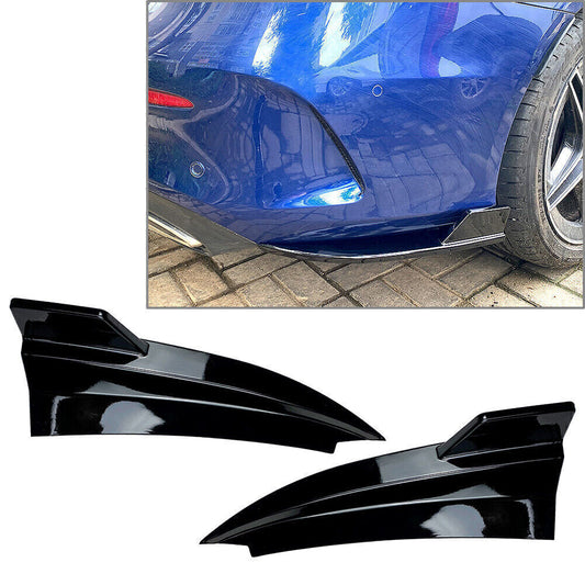 For C-Class W205 Coupe C205 43 2015-2021 Rear Bumper Canard Splitter Side Vent