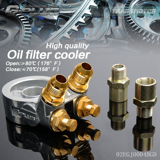Suitable for oil filter cooler sandwich plate adapter AN10 oil adapter + turbine plate - v