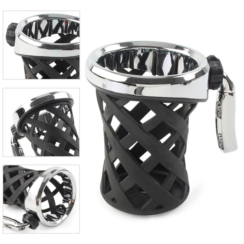 Handlebar Cup Holder Drink W/Mesh Basket Mount For Goldwing GL1800 2001-2021 Q