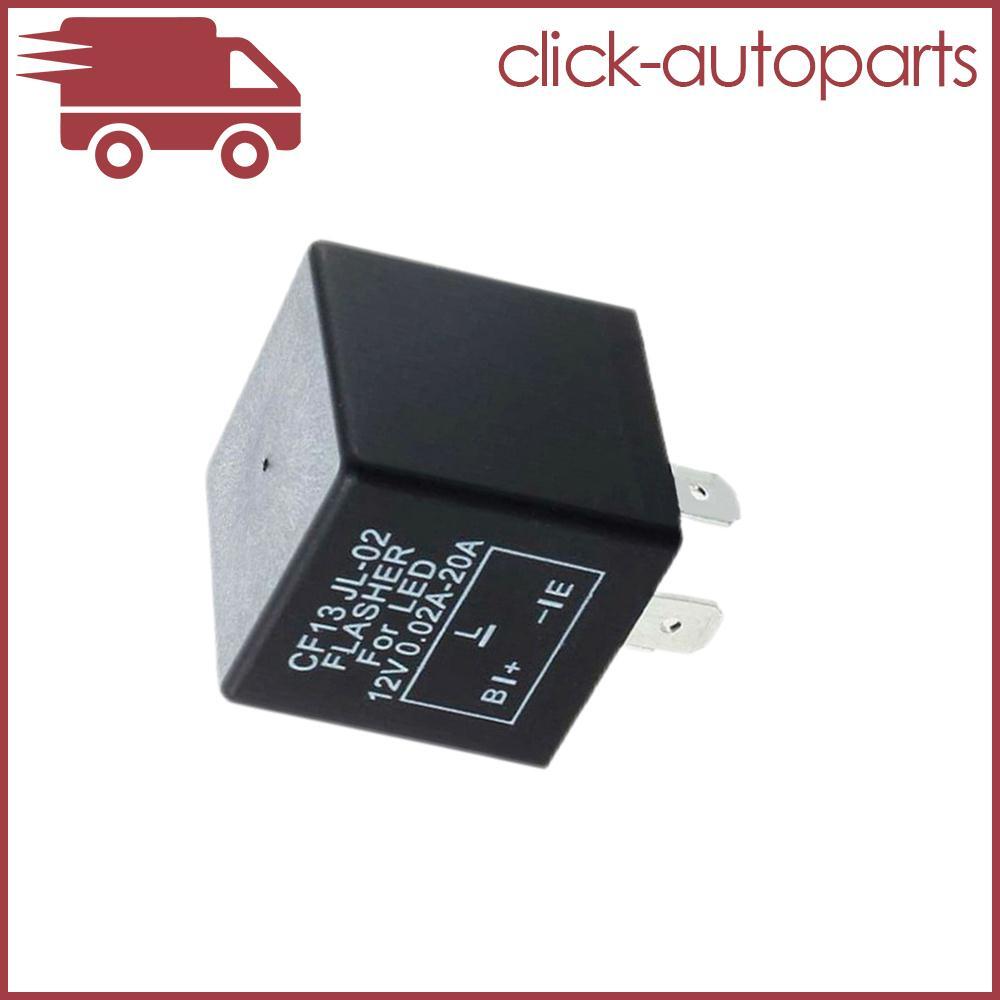 3 Pins Fix LED Flasher Flash Relay for Turn Signal Lamp Hyper Flash Universial Q