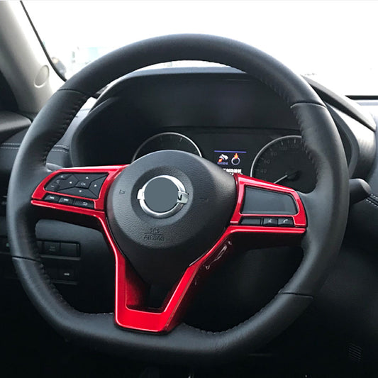 Bright Red Steering Wheel Trim 3pcs For Versa 2020-2024 v
