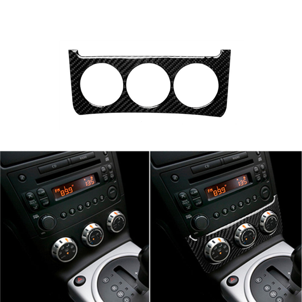 Carbon Fiber Console Switch Button Sticker Trim Cover for Nissan 350Z 2006-2009