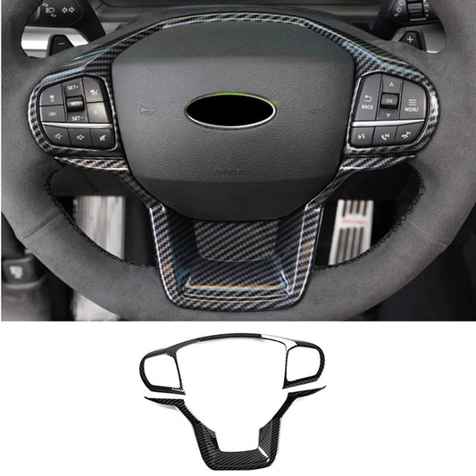 Carbon Fiber Car Steering Wheel Trim 2pcs  for ford  Explorer 2020-2025