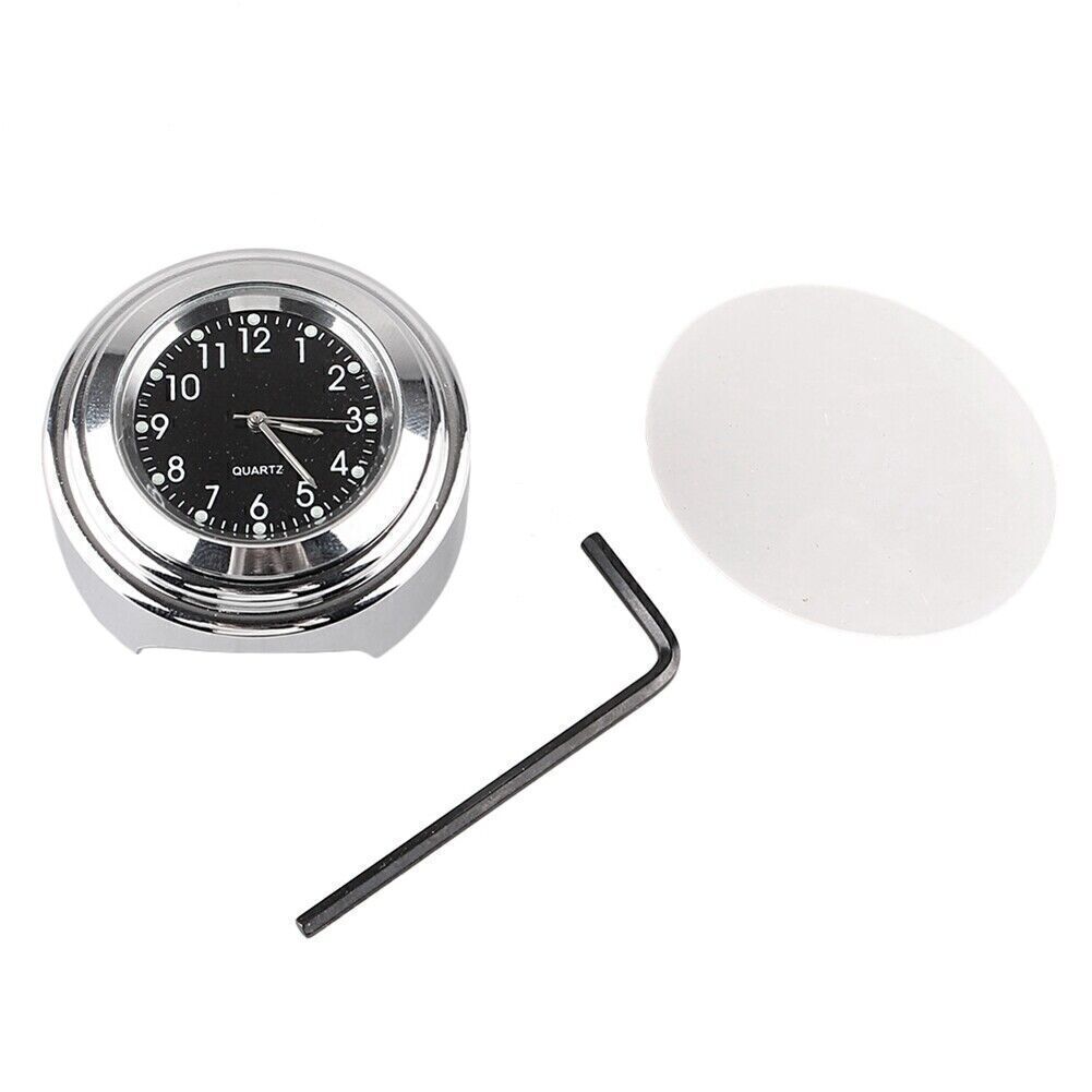 7/8 inch 1 inch Motorcycle Waterproof Handlebar Mount Clock/Watch Universal Aluminum Alloy n