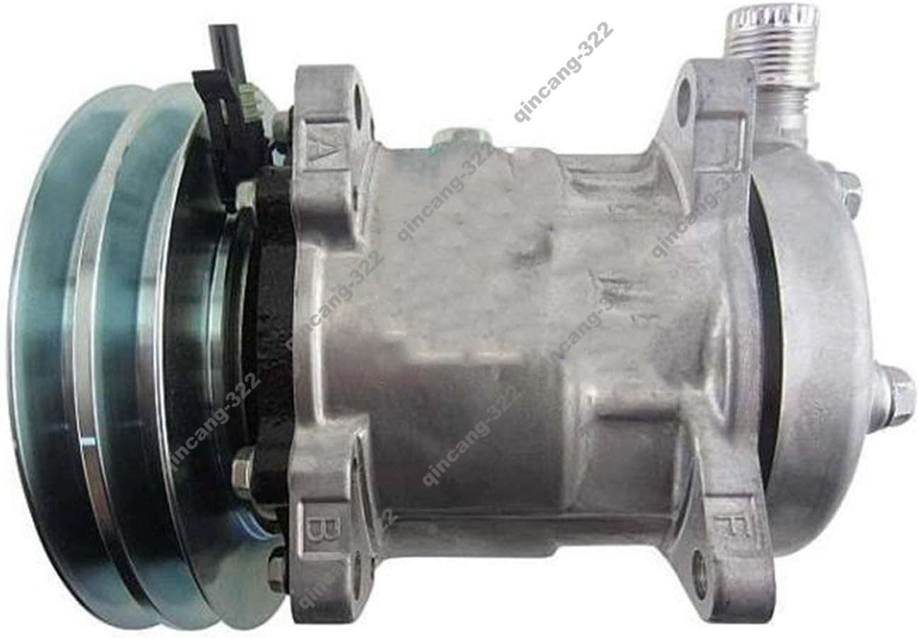 SD5H11 A/C Compressor 47741863 for Holland L218 CASE SV185 Skid Steerr Loader Q