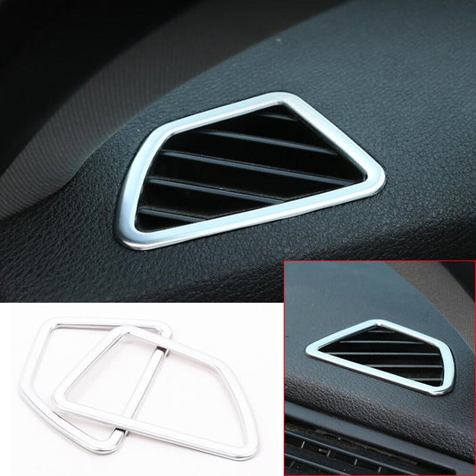 Silver ABS Dashboard Air Vent Outlet Trim Cover for BMW X5 E70 X6 E71 2008-2013