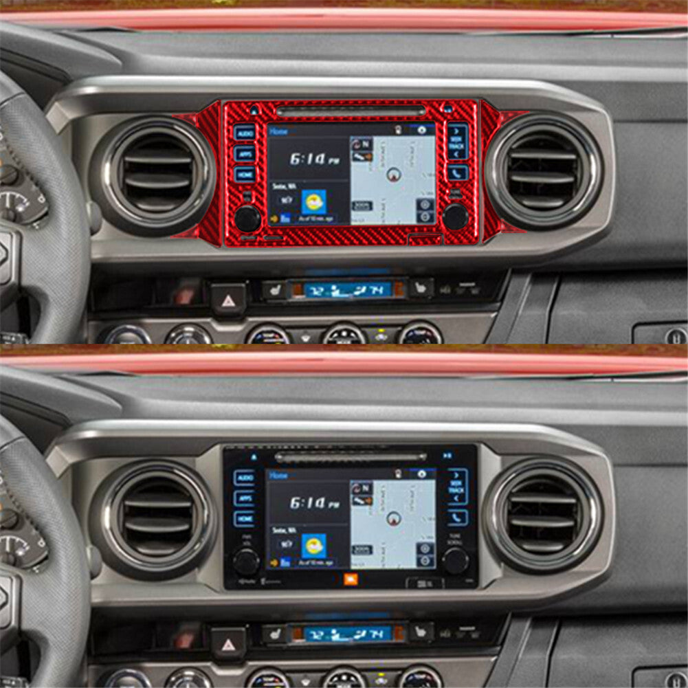 3Pcs Carbon Fiber Digital Dimate Control Cover Trim for Camry 2007-2011 v