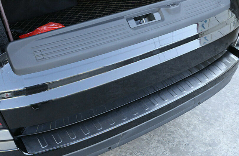 for Range Rover L405 2018-2021 Black Rear Bumper Protector Sill Plate Guard Trim