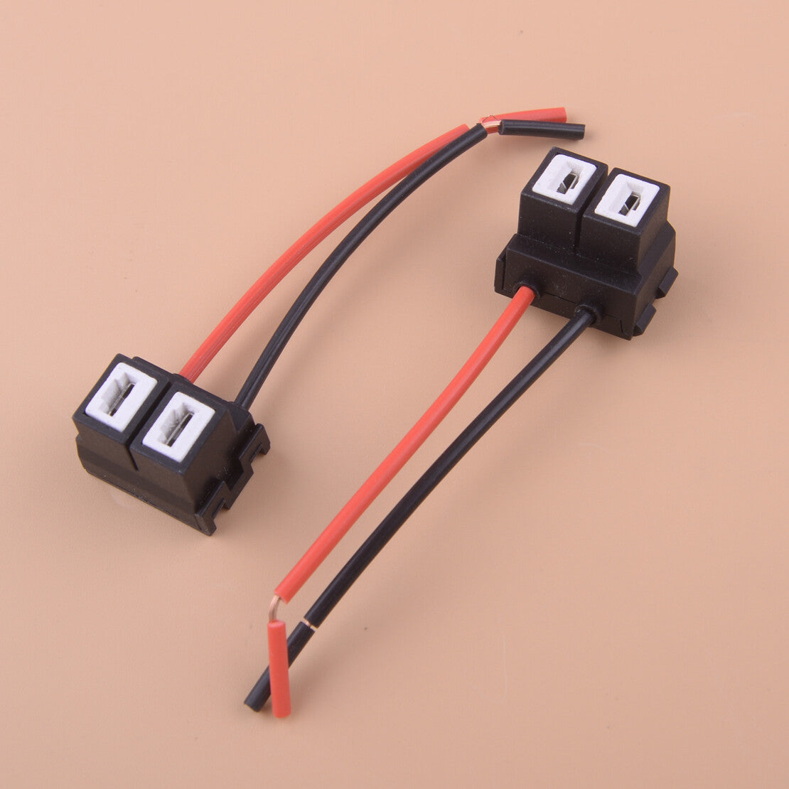 2pcs H7 Headlight Fog Light Wiring Harness Sockets Bulb Holder Adapter Connector