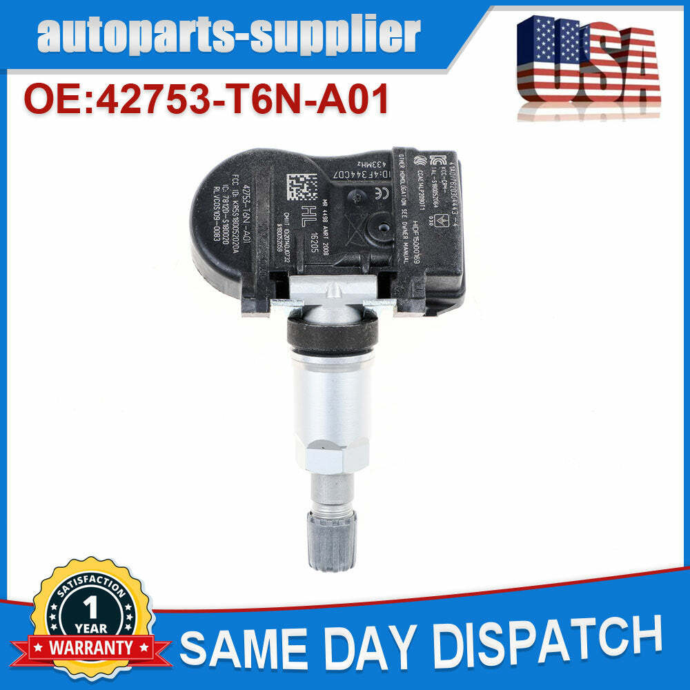 4-piece 42753-T6N-A01 Tire Pressure Sensor (TPMS) for Honda Odyssey for Acura 433MHz