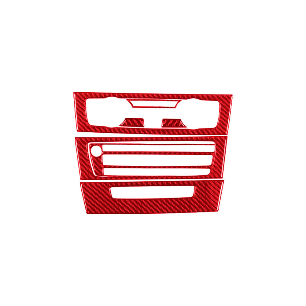 Red Carbon Fiber Center Air Vent Frame Trim for Jeep for Wrangler 2007-2010 Type A v