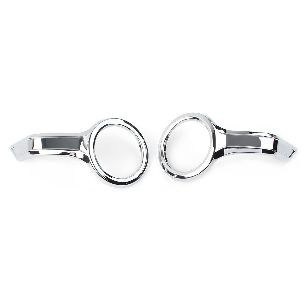 Chrome Fog Light Bezel Trim Rings Decorative Cover Fit for Honda Goldwing GL1800 Q