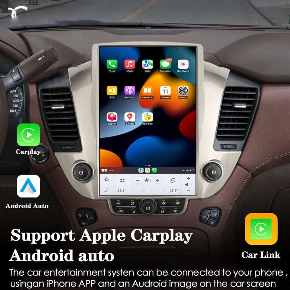 Android for Tesla Screen GPS Radio for GMC for Yukon for Chevrolet Tahoe Suburban 2015-2018