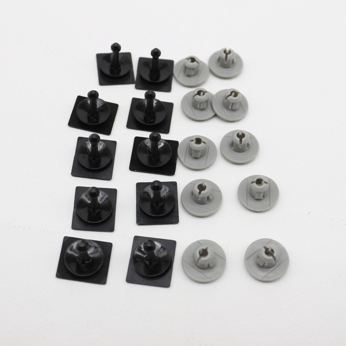 10 SET for Subaru 91486-KJ010, 91486-FL020 Cowl Panel Retainer Clip Black  Gray