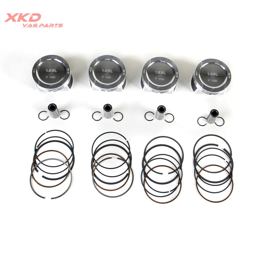 1.6L Piston Rings &Connecting Rods&Bearing Shell Fit for VW for Golf AVU BFQ BSF Q