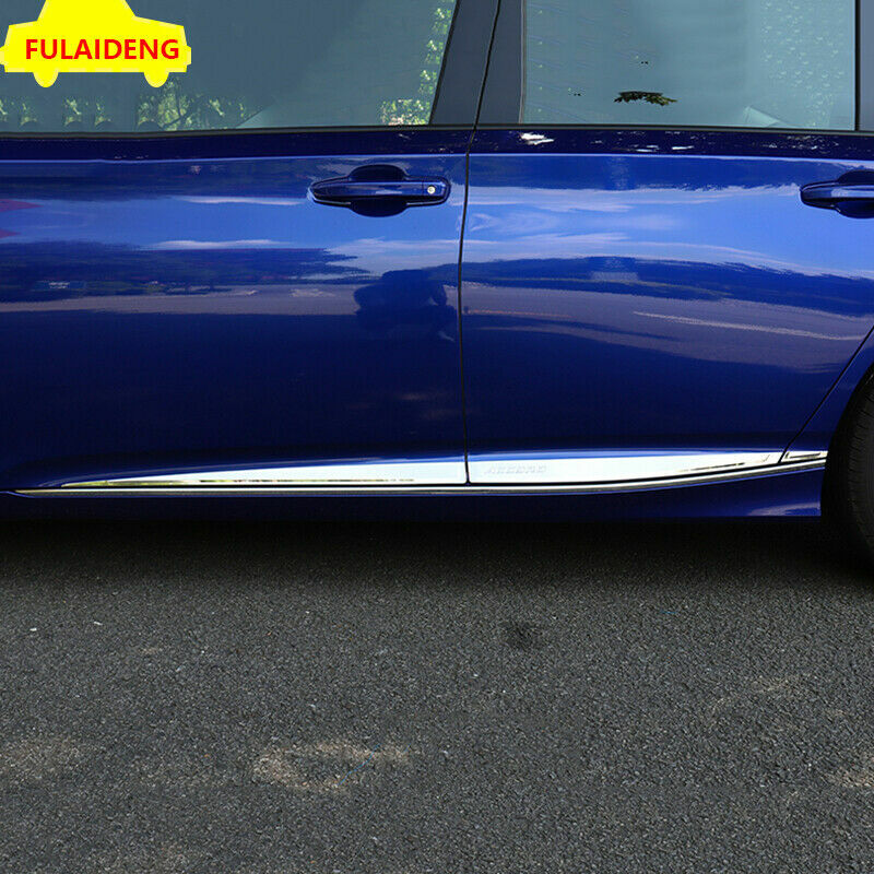 for Honda 10th Accord Sedan 2018-2021 Chrome Side Door Body Molding Cover Trim