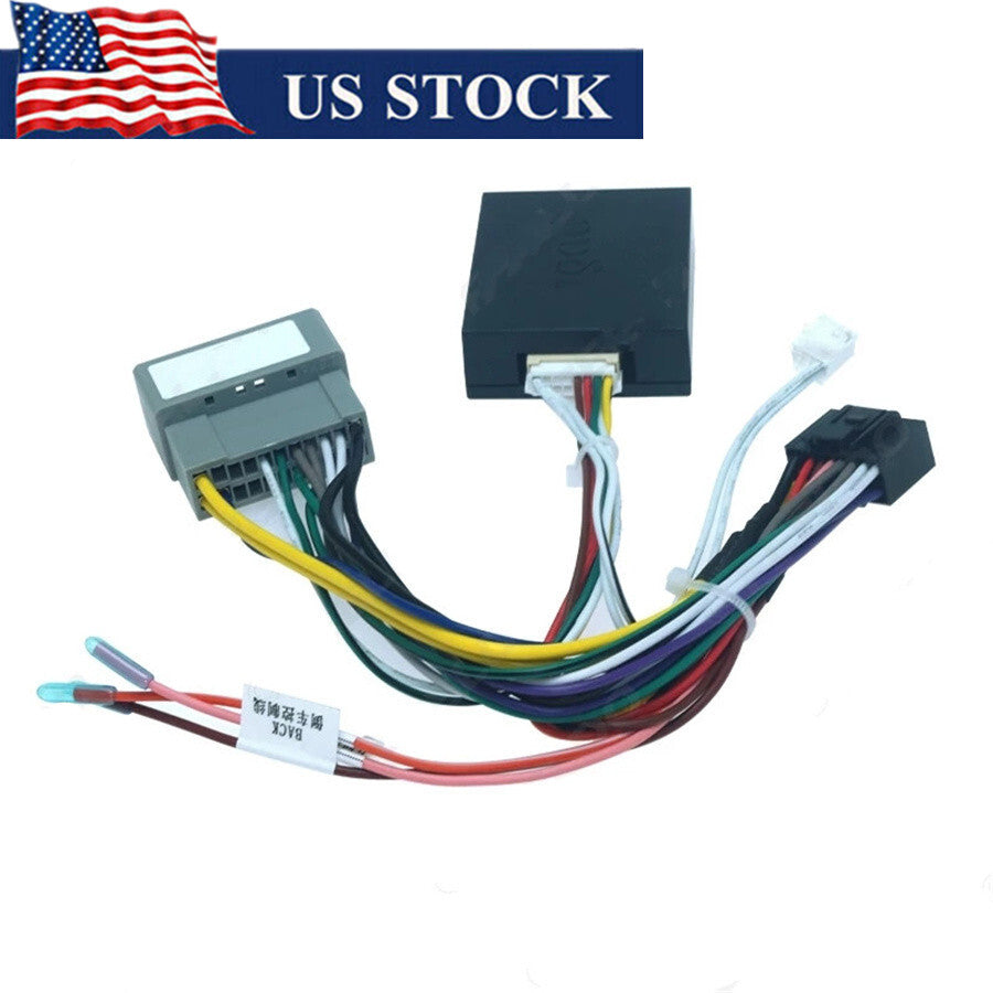 Car 16Pin Radio Wire Harness Power Cable +Canbus Box for Jeep for Grand Cherokee wk