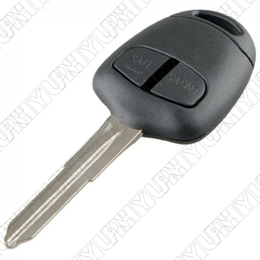 2 Button Remote Key Replacement Shell with MIT11 Blade No Chip for Mitsubishi Q