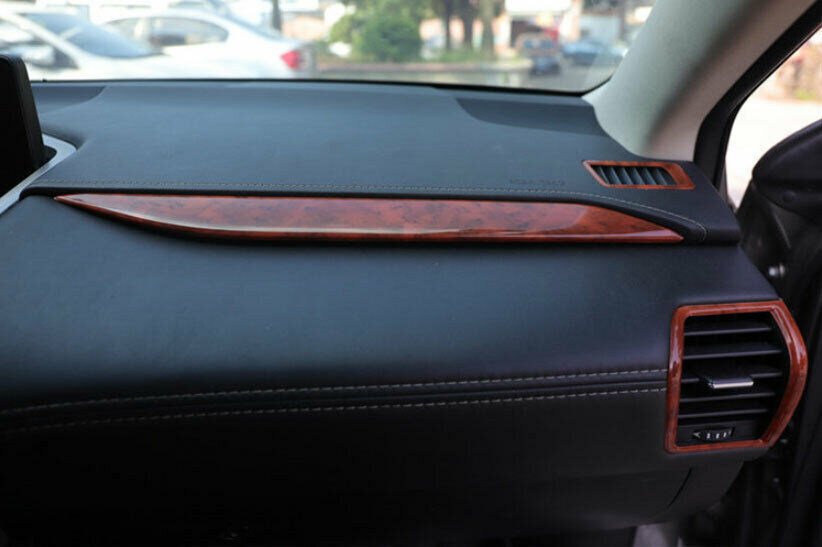2P Wood Grain Dashboard LR Air Outlet Vent Trim for Lexus NX 300 300h 2015-2020