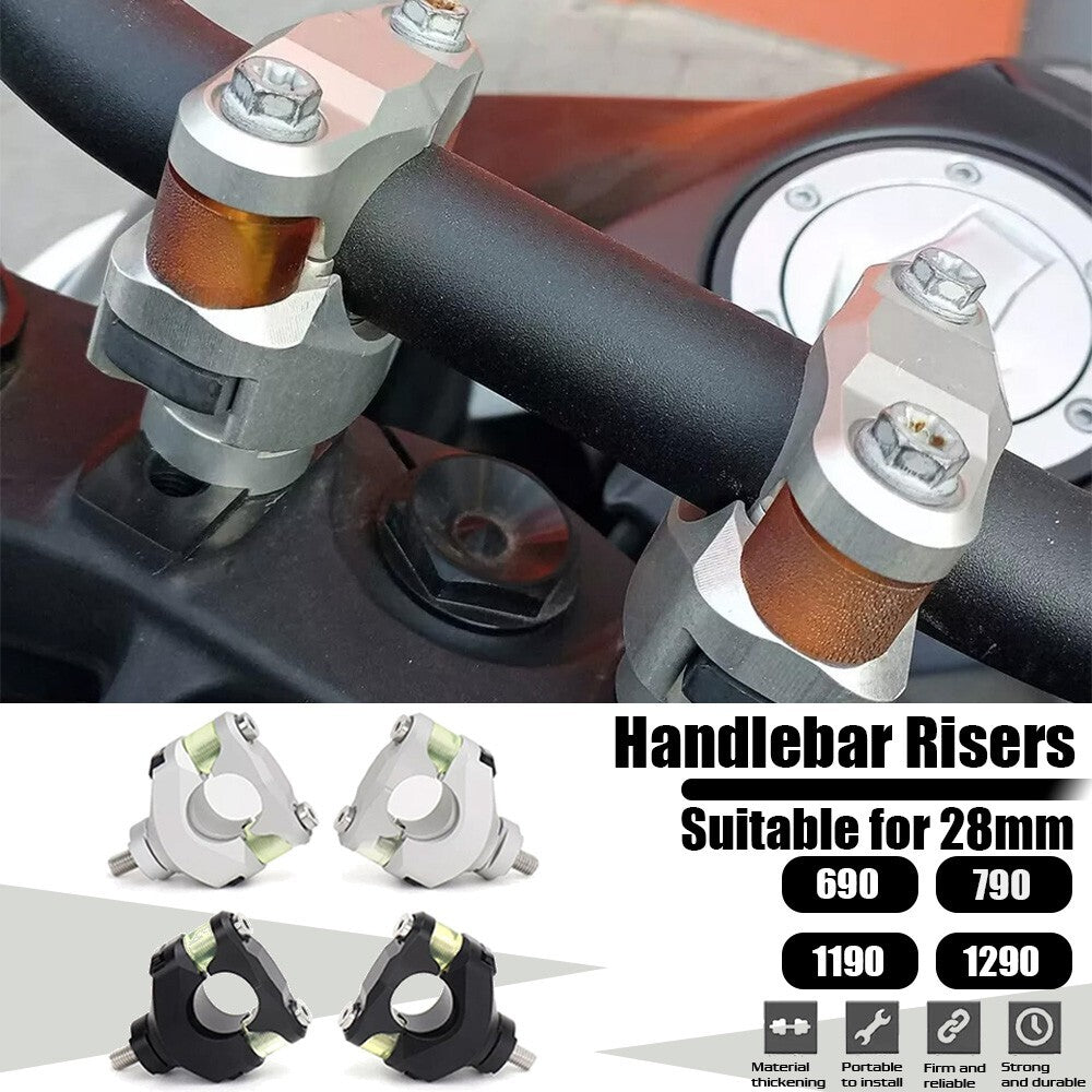 For 690 Duke 790 ADV 1290 Super ADV Handlebar Riser 28MM Clamp Extend Adapter
