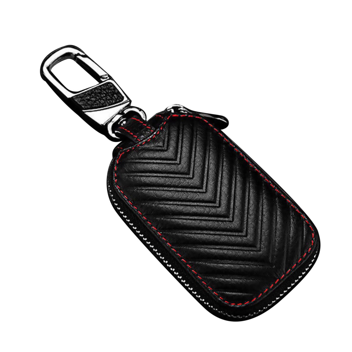 Leather Car Key Chain Bag for Smart Key Holder Cover Remote Fob Case B
