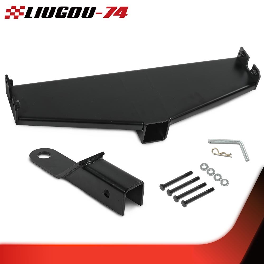 Fits 2004+ Club Car Precedent for Golf Cart Trailer Hitch Bumper Receiver - v