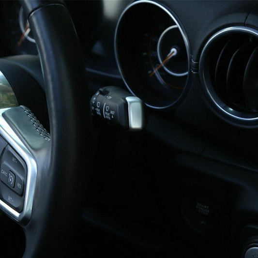Silver turn signal and wiper control stalk cover trim for 2018-2023 for Jeep for Wrangler JL