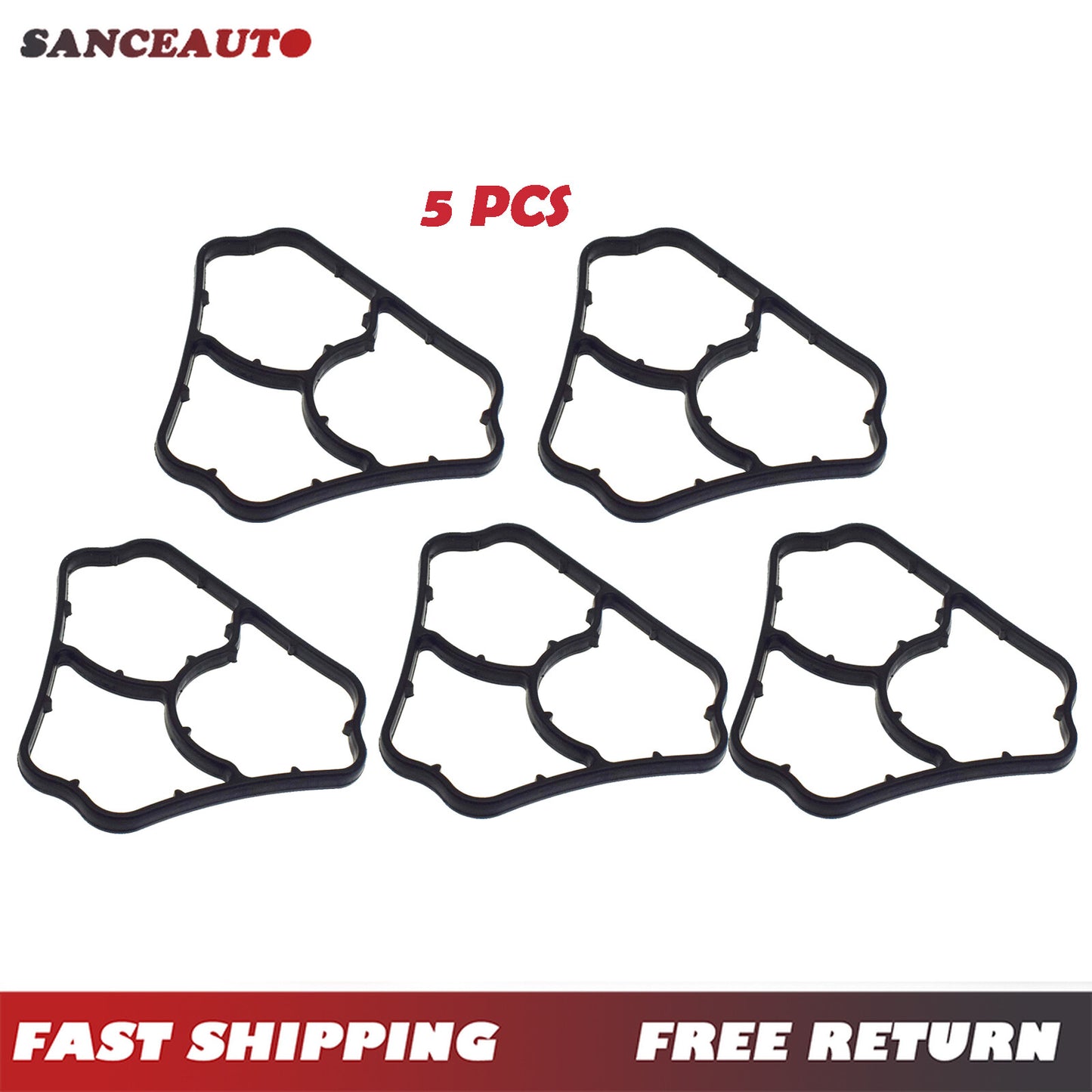 11427509211 Oil filter housing gaskets for Mini Cooper R50 R52 R53, available in 5-piece sets. n