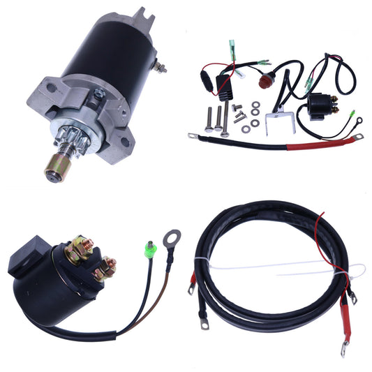 Electric Start Motor Kit for Yamaha F15 15HP 4 Stroke 66M 2001-2003 NO Flywheel Q