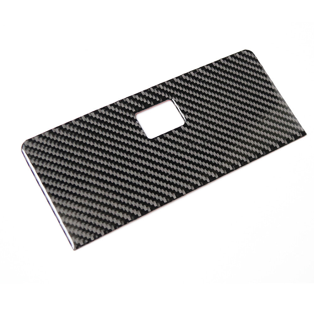 for Audi Q7 2016-2019 Carbon Fiber Water Cup Holder Panel Cover Trim Sticker v