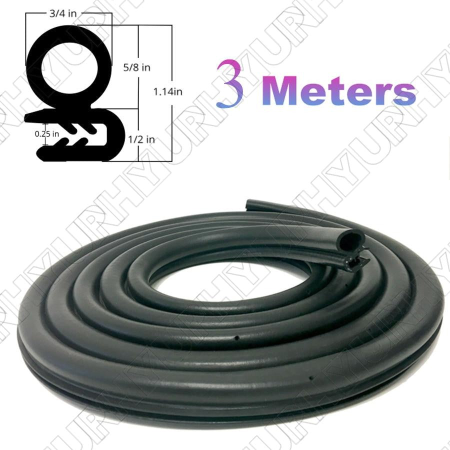 9.84 feet Rubber Car Door Seal Weatherstrip Body Mounted Front Left or Right