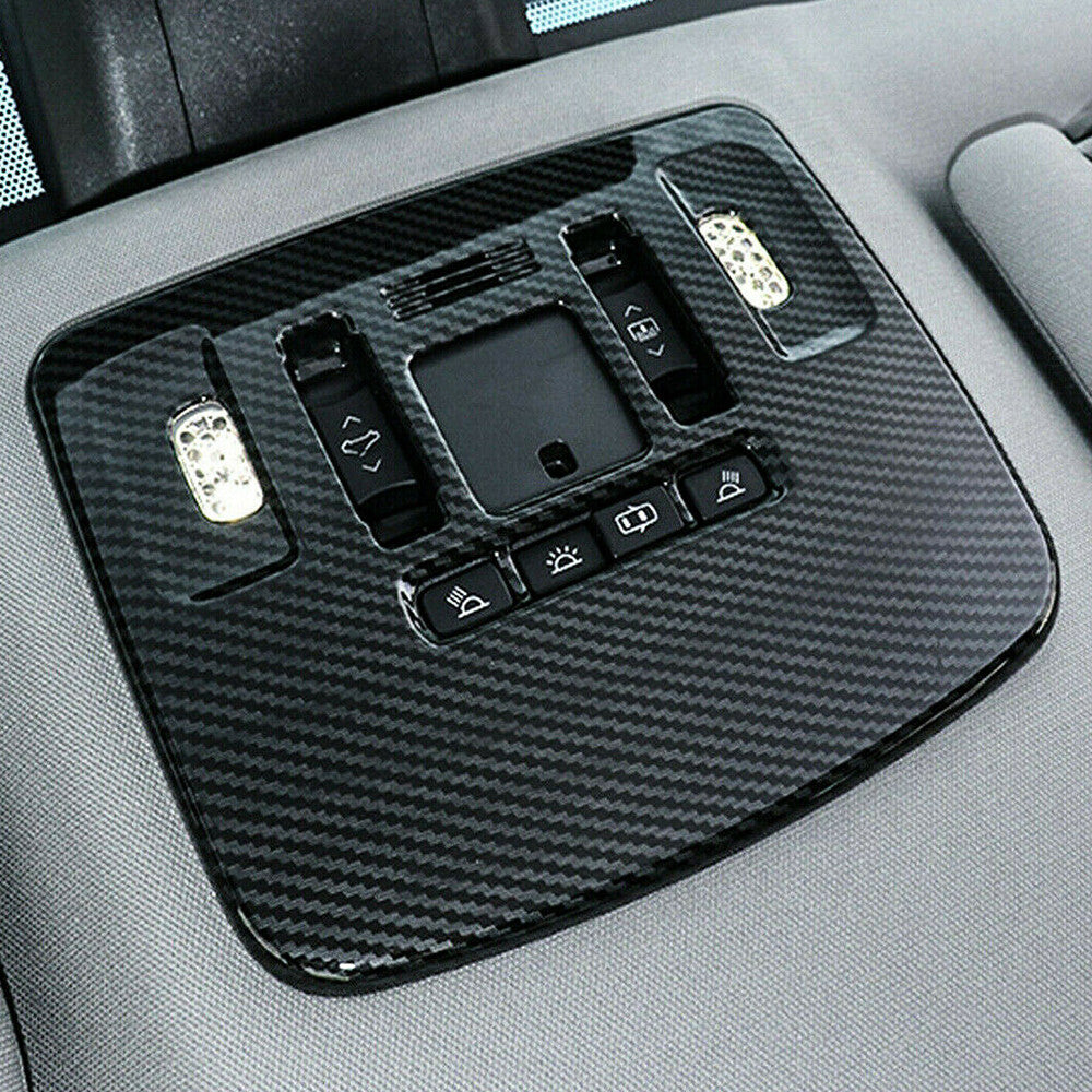 ABS Front Reading Light Lamp Cover Trim for Toyota for Camry 2018 to up Carbon Fiber